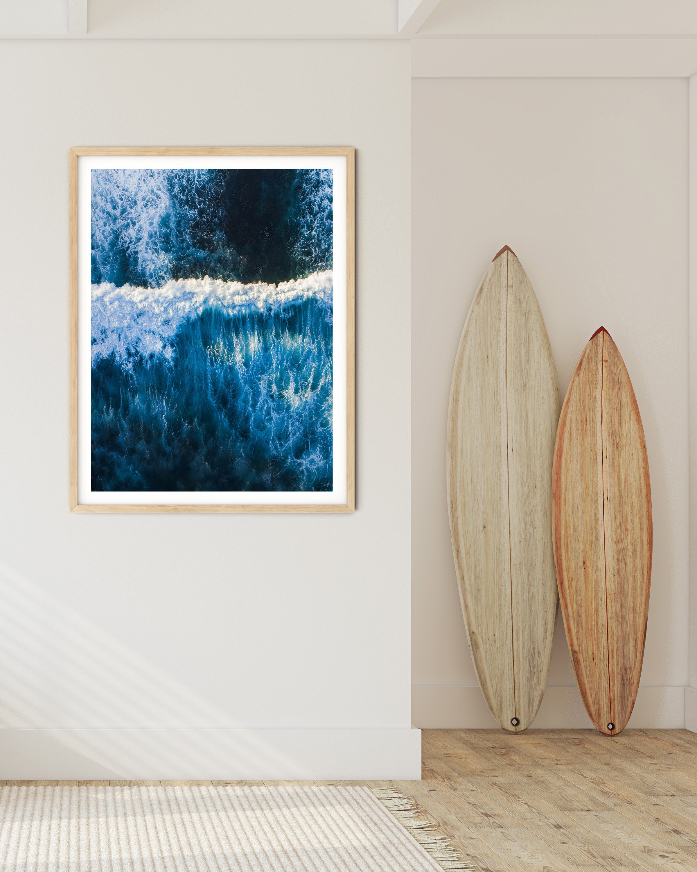 Ocean Wall Decor Ocean Wave Print Hawaii Art Print Coastal Art Decor