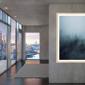 Pacific Northwest art, moody wall art, PNW art, forest art print, moody decor, Washington wall decor, moody forest print, Washington art bild 3
