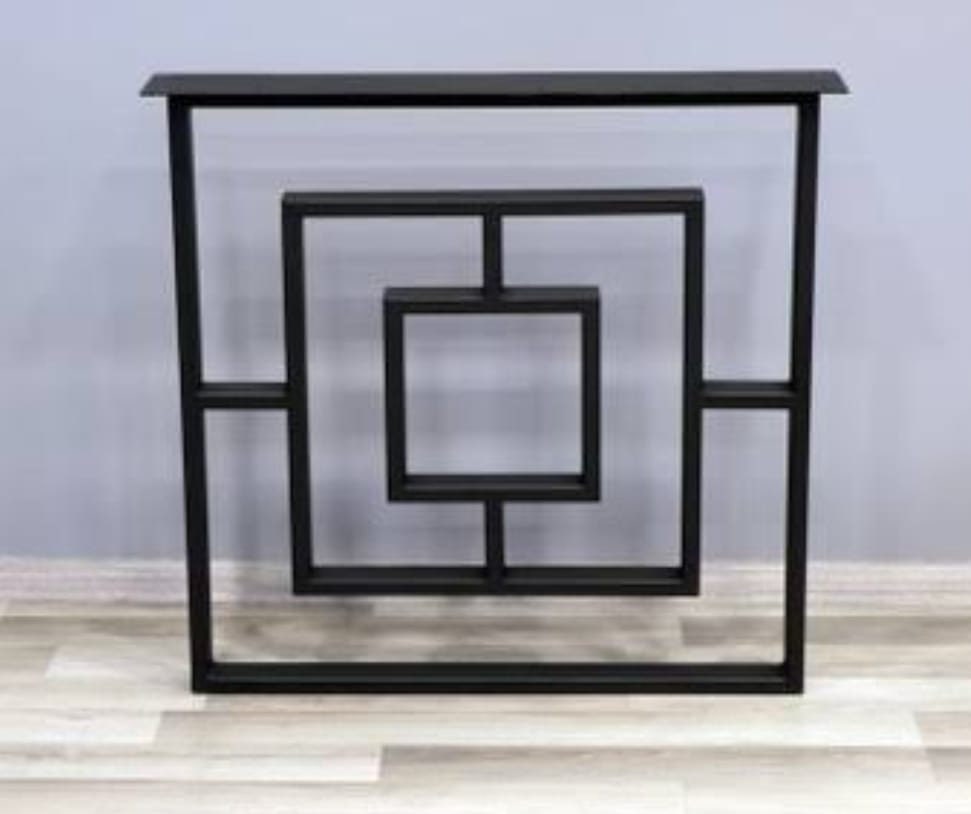 Rustic Metal Table Legs Decorative Table Foots 2 Pieces Will Etsy