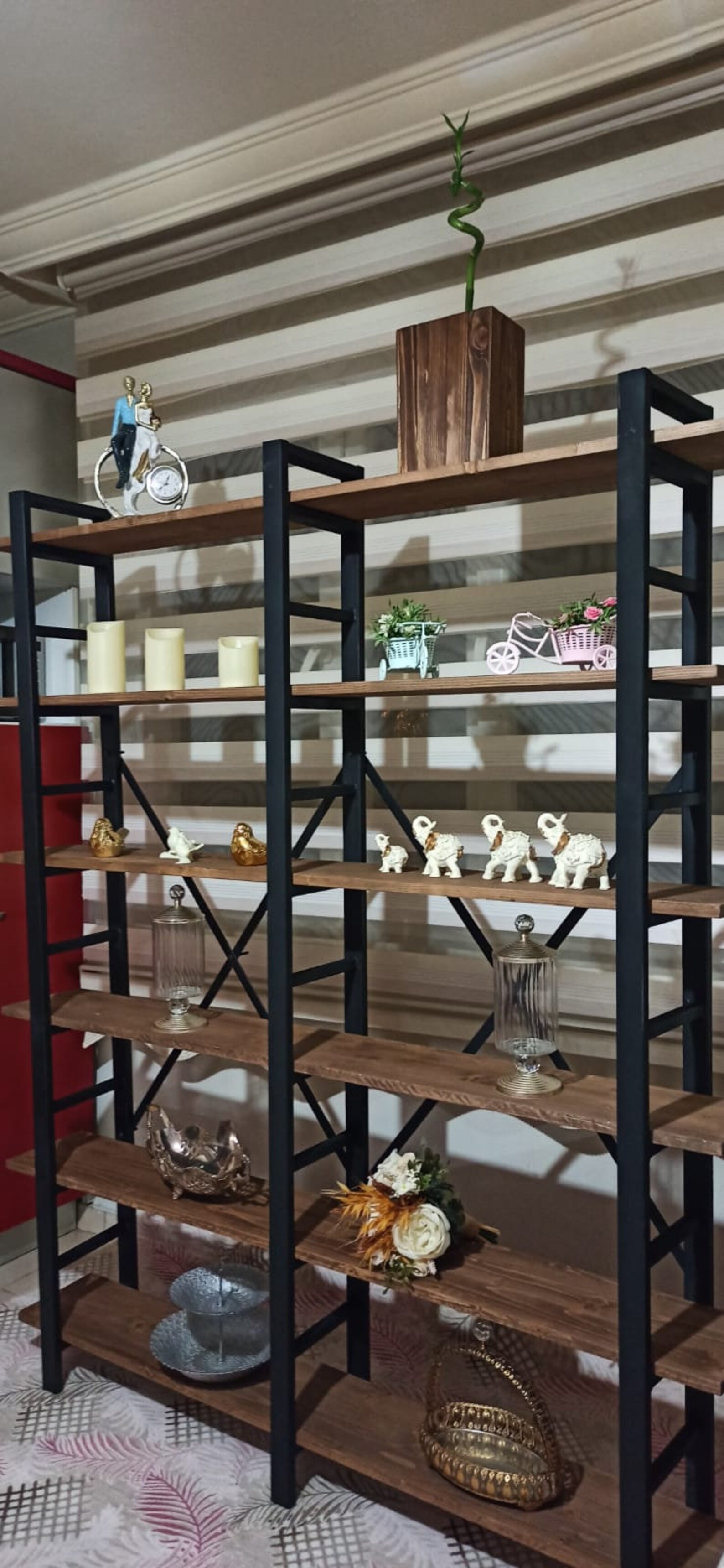 Metal leg bookcae Wooden bookshelf Bookcase leg Etsy