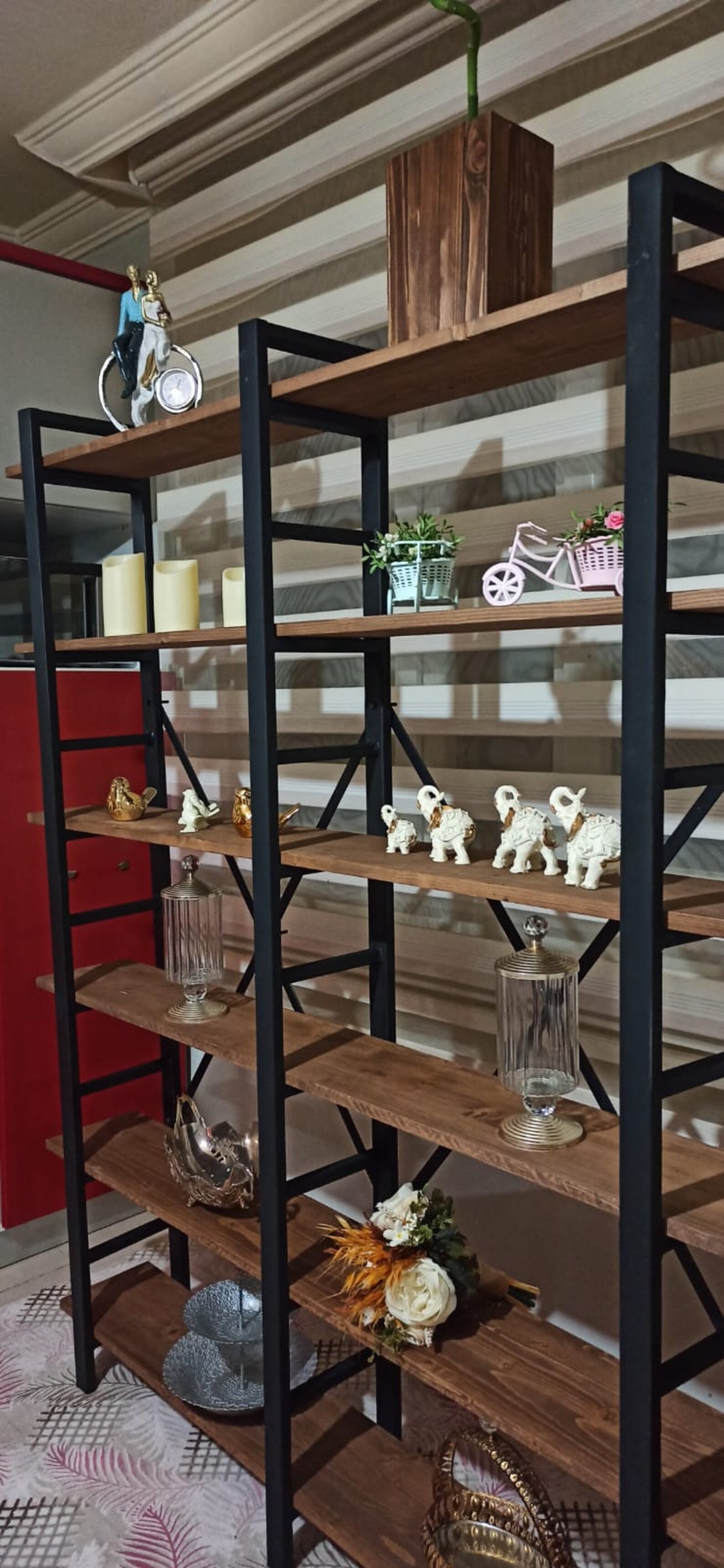 Metal leg bookcae Wooden bookshelf Bookcase leg Etsy