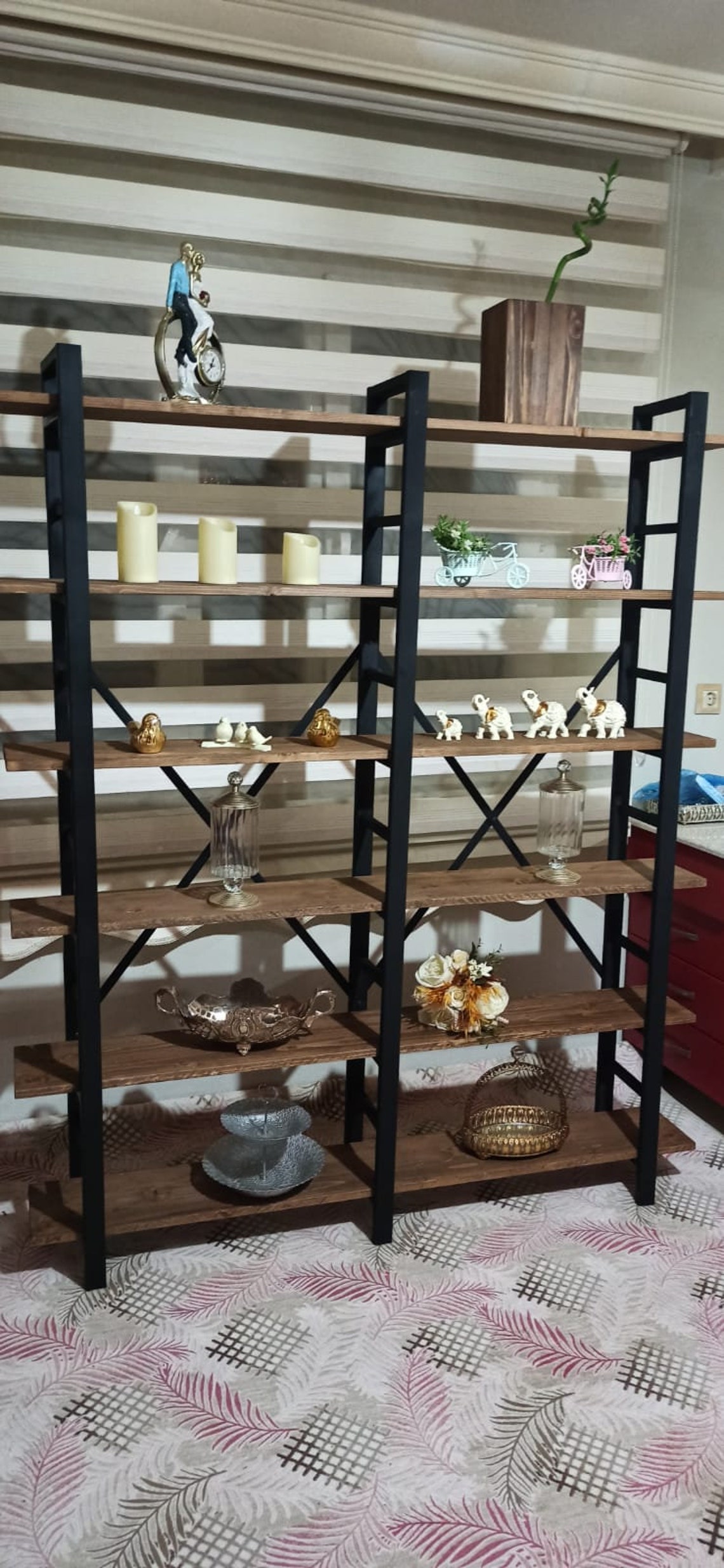 Metal leg bookcae Wooden bookshelf Bookcase leg Etsy