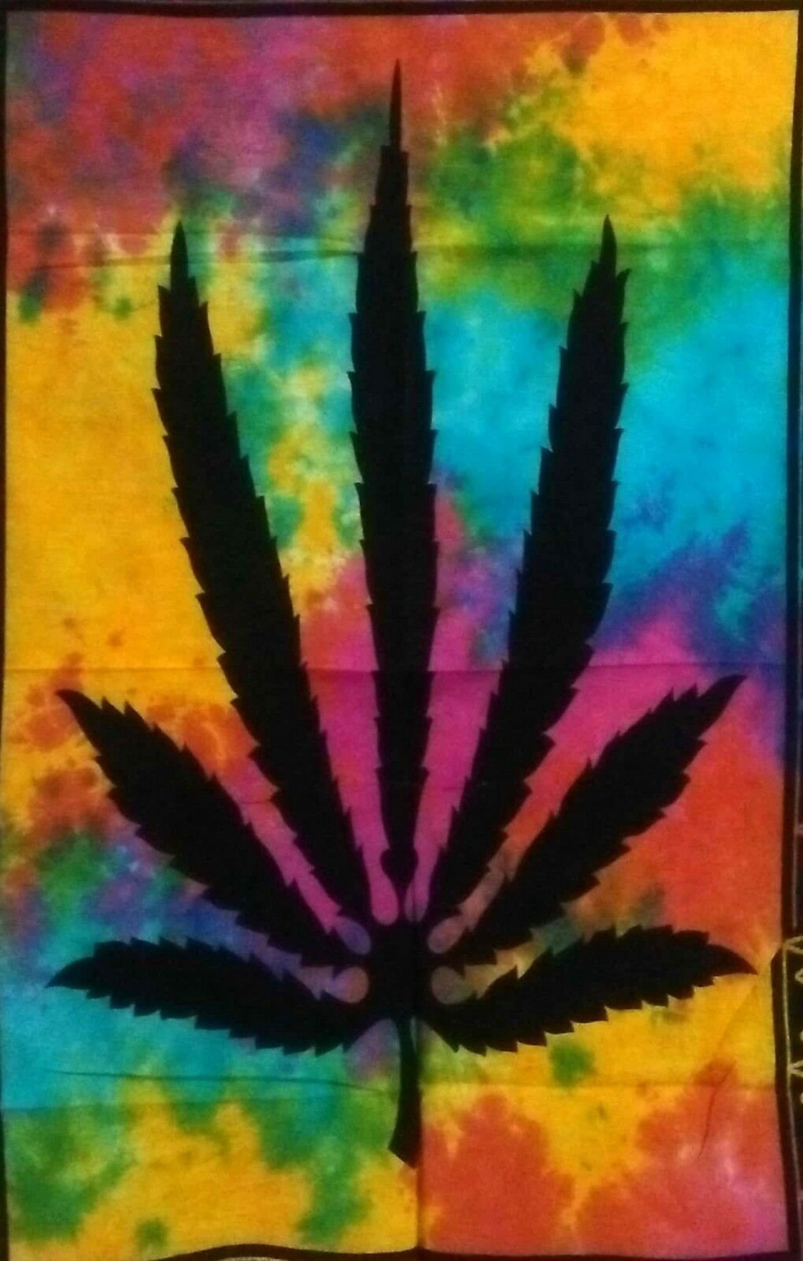 Tapestry Bohemian Marijuana Leaf Poster 40x30'' Inches Etsy