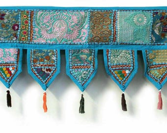 1 Meter Patchwork Toran Home Decorative Wall Hanging Vintage Door Hanging Bohemian