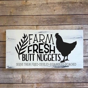Farm Fresh BUTT NUGGETS Digital Design | Instant Digital Download | SVG | Six File Types | Farmhouse Decor
