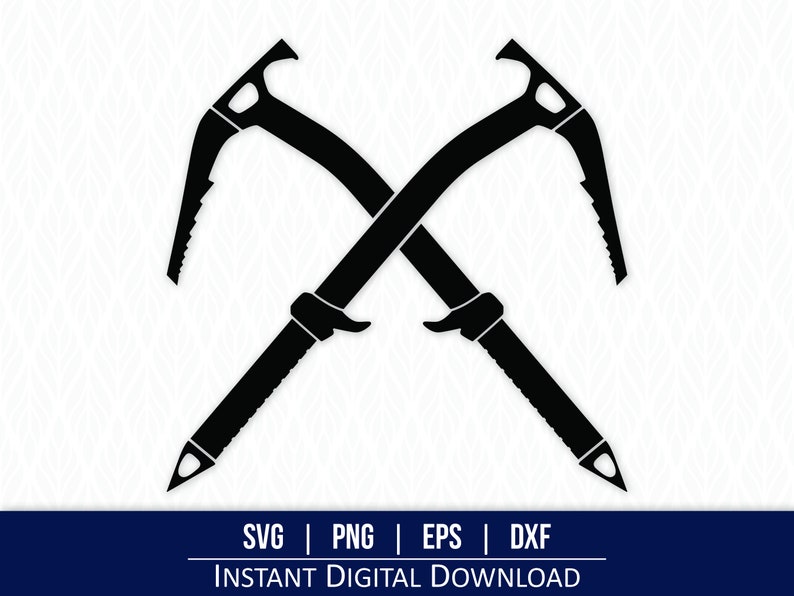 Ice Axe SVG Ice Pick SVG Ice Climber Svg Ice Axe Clipart Etsy