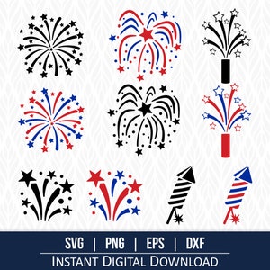 Fireworks SVG - Instant Digital Download - svg, png, dxf and eps included! Great for Cricut, Silhouette and Laser Engraving Projects