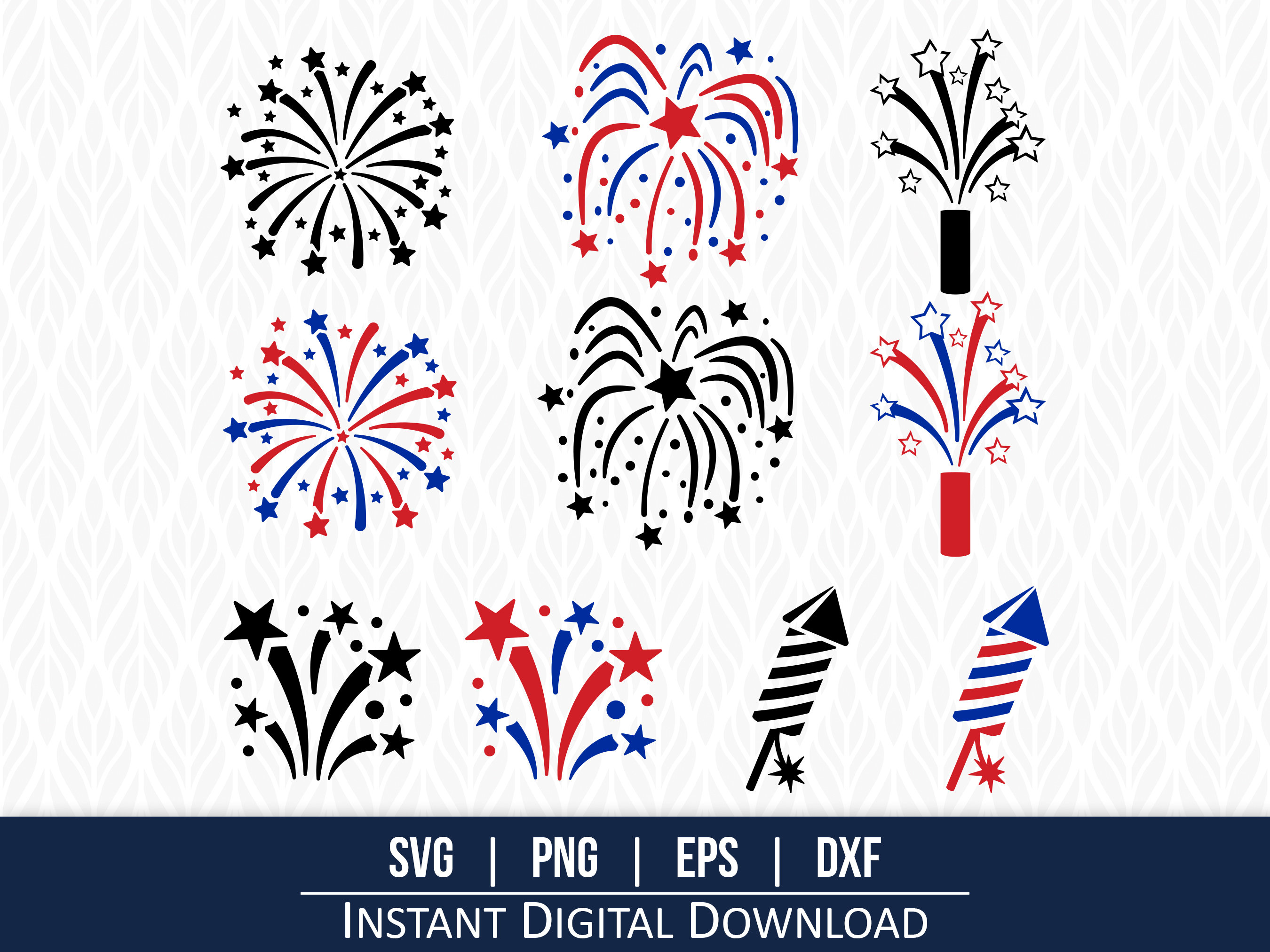 Fireworks SVG - Instant Digital Download - Svg, Png, Dxf and Eps ...