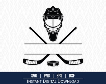 Hockey Split Monogram SVG