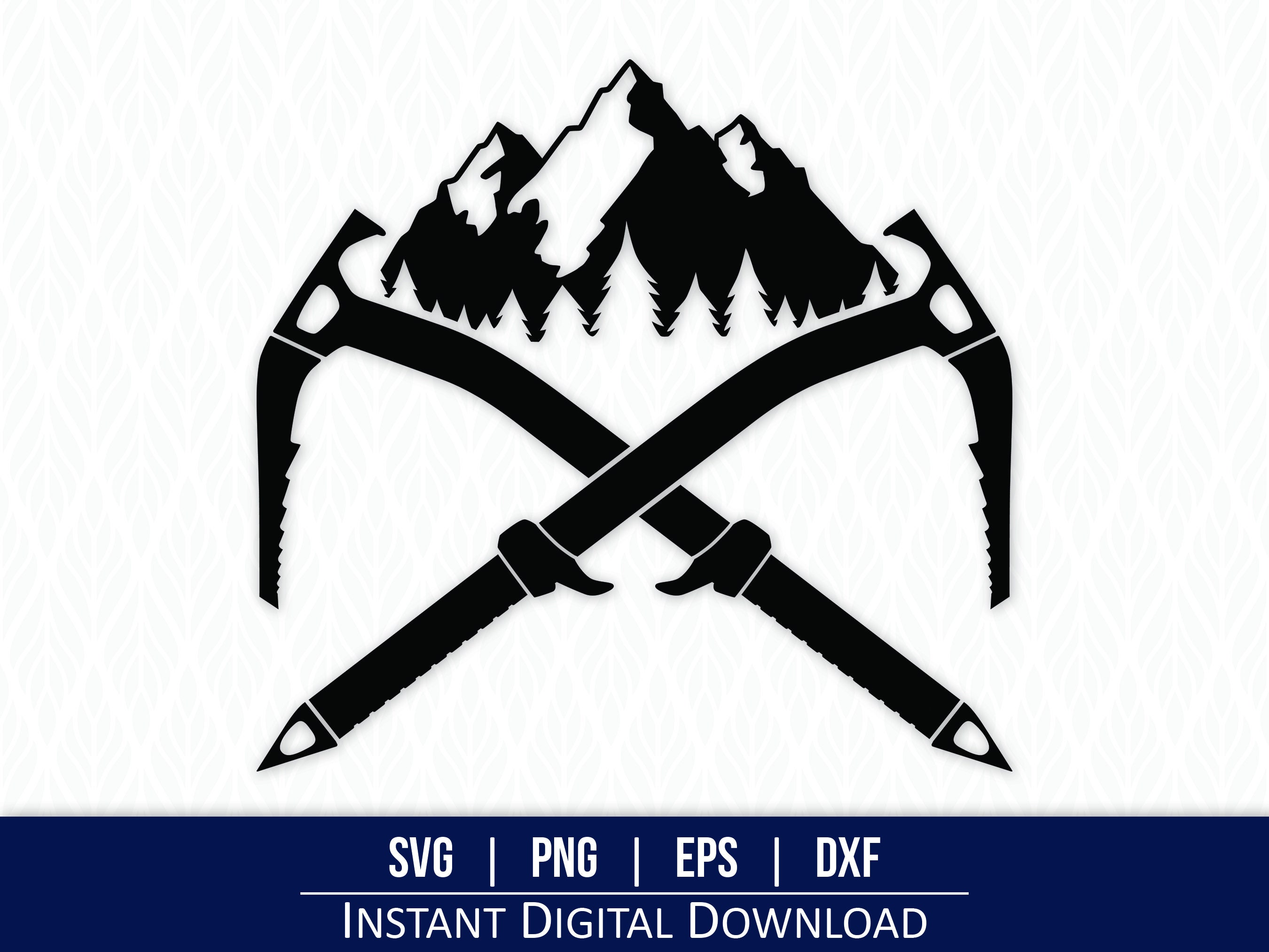 Ice Axe SVG Ice Pick SVG Ice Climber Svg Ice Axe Clipart Etsy UK
