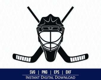 Hockey Goalie mask SVG - Instant Digital Download - svg, png, dxf and eps included!