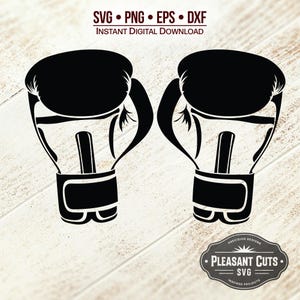 Guantes de boxeo SVG, boxeo svg, boxeador clipart - Descarga digital instantánea - ¡svg, png, dxf y eps incluidos!