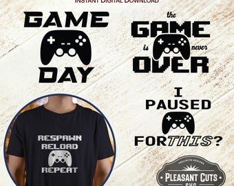 Gamer SVG Bundle: Video Game Controller Designs (Digital Download)