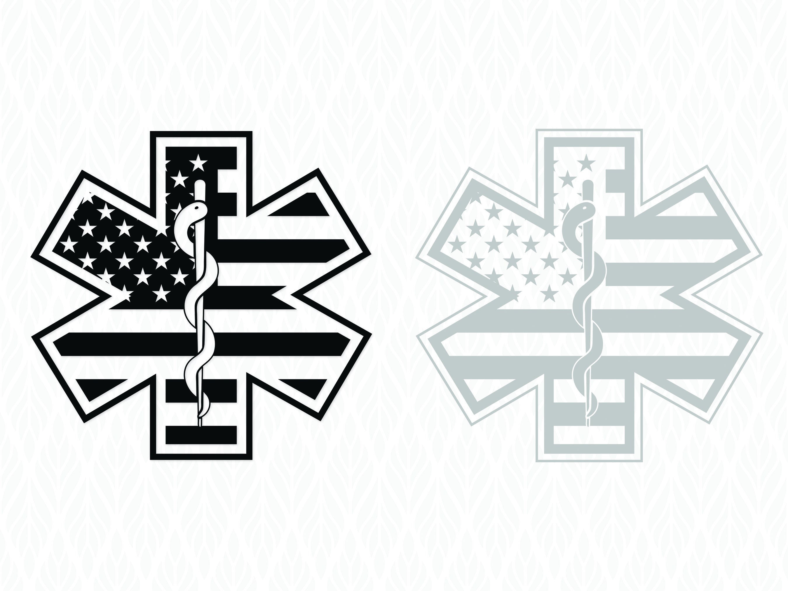 Estrella de la Vida con bandera estadounidense SVG: Diseño de paramédico  EMT (descarga digital) - Etsy México, image size:2700x2025