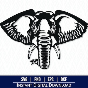 Elephant SVG - Instant Digital Download - svg, png, dxf and eps included!