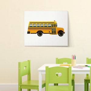 School Bus Print, School Bus Picture, Bus Print, School Bus Art, Bus Art, School Print, School Art, Bus Drawing, school bus, JPEG, JPG