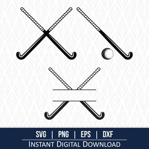 Field Hockey Split Monogram SVG