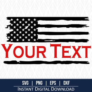 Distressed American Flag SVG, American Flag Clipart, US Flag SVG, Tattered Flag svg