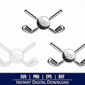 Golf SVG - Sofortiger digitaler Download - svg, png, dxf und eps inklusive!