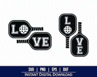 Pickleball Paddle SVG - Instant Digital Download - svg, png, dxf and eps included!