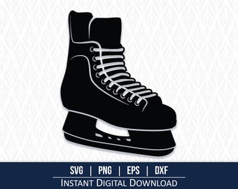 Ice Hockey Skate SVG Design: Cricut & Laser Cut File (Digital Download)