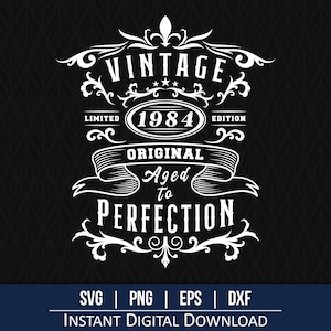 Aniversário Vintage SVG: Design Envelhecido à Perfeição (Download Digital)