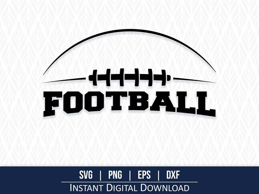 Svg Football Football Clipart Svg Football Logo Instant Digital