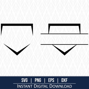 Baseball Home Plate SVG - Download digitale immediato - inclusi svg, png, dxf ed eps!