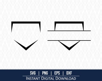 Baseball Home Plate SVG - Instant Digital Download - svg, png, dxf and eps included!