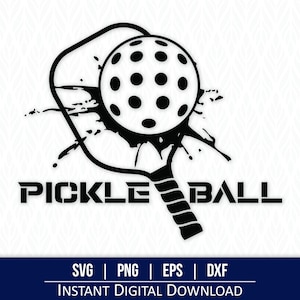 Pickleball SVG / Pickle Ball PNG - Download digitale istantaneo - svg, png, dxf ed eps inclusi!