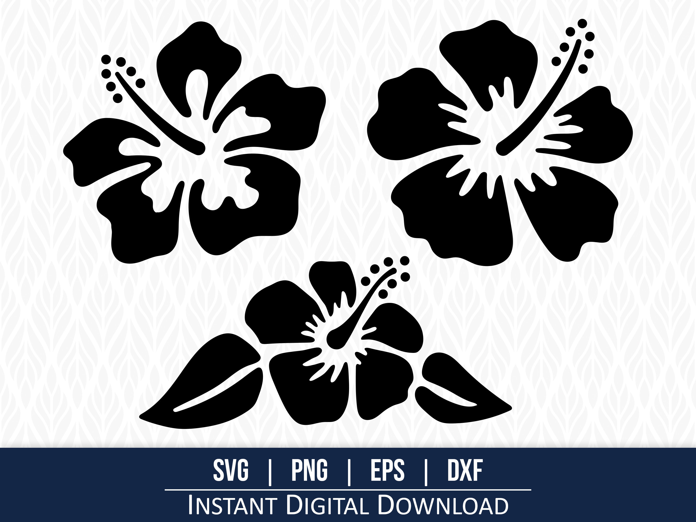 Hibiscus Flower SVG: Tropical Hawaii Cut Files (digital Download) - Etsy