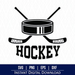 Hockey Puck svg, hockey sticks svg, hockey svg - Instant Digital Download - svg, png, dxf and eps included!
