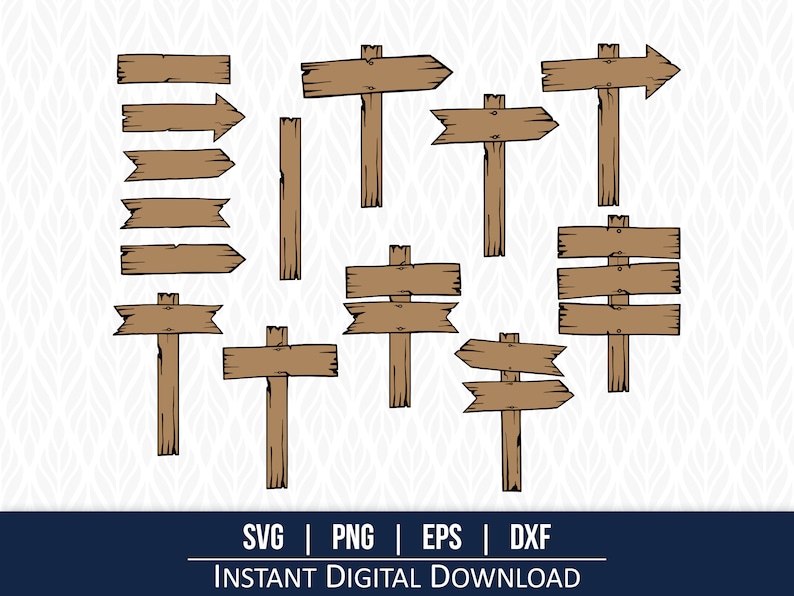 Wooden Signs SVG, Garden Sign, Plant labels svg, clipart, Laser Cut File - Instant Digital Download - svg, png, dxf and eps included!
