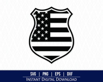 Police Badge SVG - Instant Digital Download - svg, png, dxf and eps included!