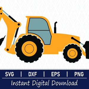 Backhoe SVG, Backhoe Cut File - Instant Digital Download
