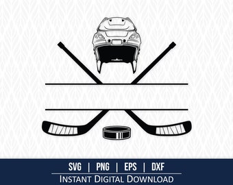 Hockey Split Monogram SVG