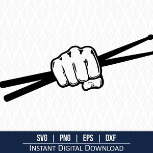 Batteur SVG, svg poing, baguette svg, groupe svg - téléchargement numérique instantané - svg, png, dxf et eps inclus !