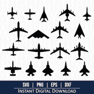 Aviões da Força Aérea SVG - Download digital instantâneo - svg, png, dxf e eps incluídos!