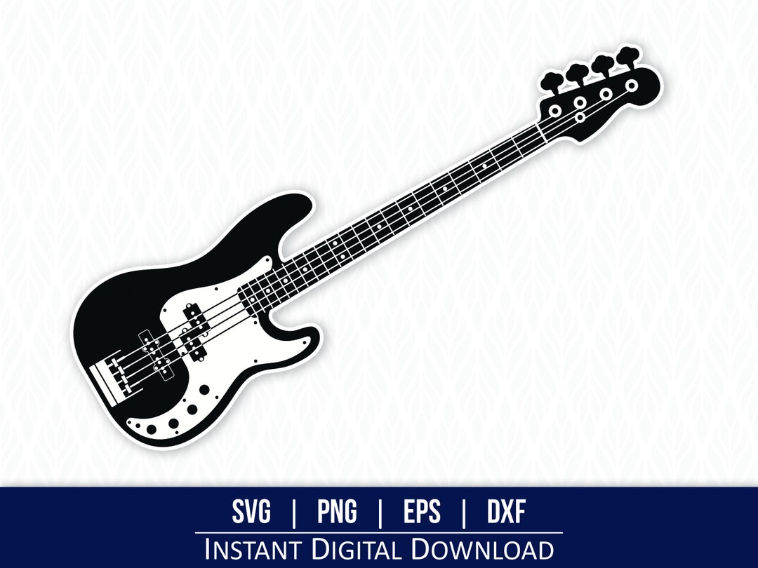 Bass Guitar SVG Instant Digital Download Svg Png Dxf and Eps Bass Guitar SVG Instant Digital Download Svg Png Dxf and Eps