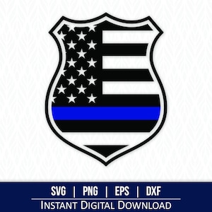 Police Badge SVG - Instant Digital Download - svg, png, dxf and eps included!