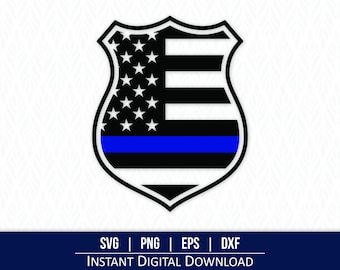 Police Badge SVG - Instant Digital Download - svg, png, dxf and eps included!