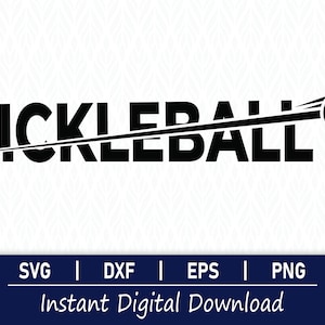 Pickleball SVG - Instant Digital Download - svg, png, dxf and eps included!
