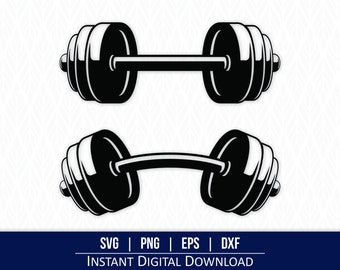 Dumbbell SVG: Weights Clipart, Lifting Vector (digital Download