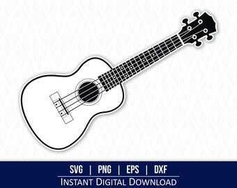 Ukulele SVG - Instant Digital Download - svg, png, dxf and eps included!