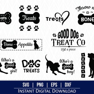 Dog Treat Jar label SVG - Instant Digital Download - svg, png, dxf and eps included!