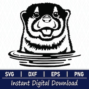 Otter SVG - Instant Digital Download - svg, png, dxf and eps included!