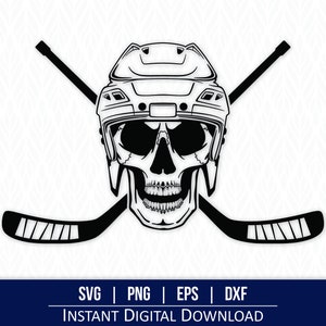 Hockey SVG | Hockey Skull SVG | Skull SVG - Instant Digital Download - svg, png, dxf and eps included!