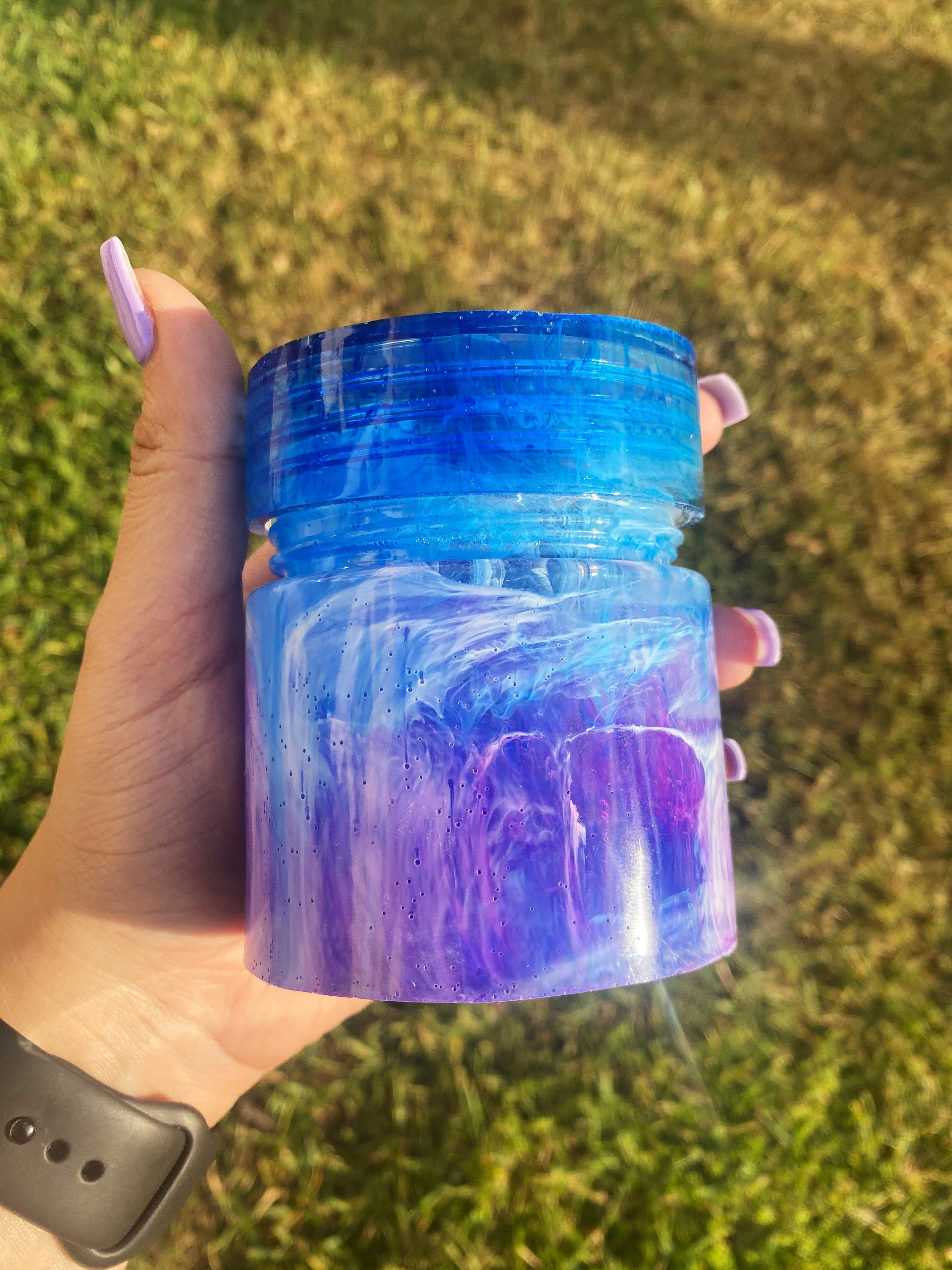 CUSTOM Large Cylinder Jar Decorative Resin Jar Storage Etsy
