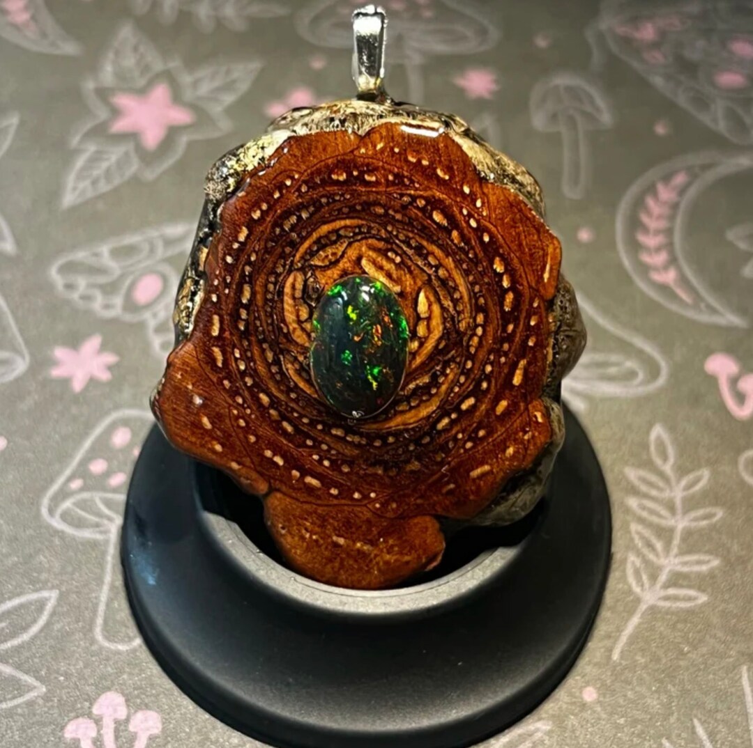 Dark Ethiopian Opal Medium Pinecone Handmade Jewelry Spiritual Crystals ...
