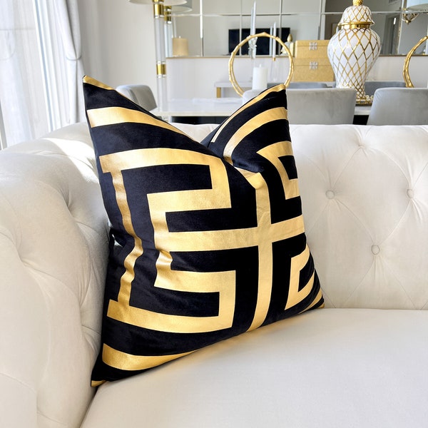 Gold Throw Pillow Etsy